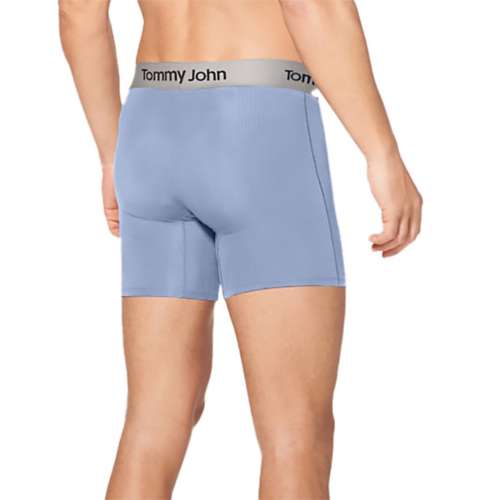 Men's Tommy John Second Skin Luxe Rib Mid-Length 6 Boxer Briefs