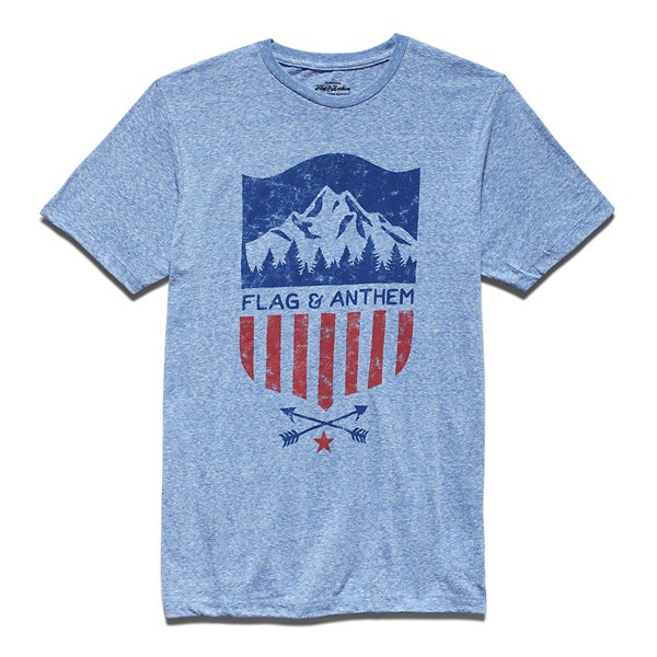 Men's Flag & Anthem USA Mountain Shield T-Shirt product image