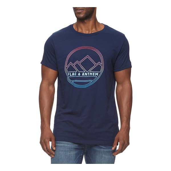 Men's Flag & Anthem Mountain Shield T-Shirt product image