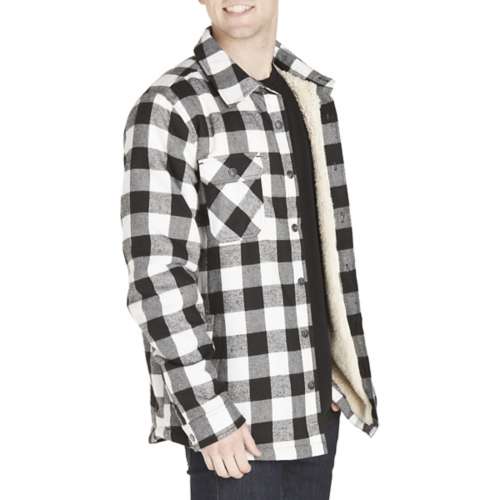 HUCHPI mens wool flannel daily deals of the day prime today only long  sleeve sweatshirt men men button up shirt mens lined flannel jacket today
