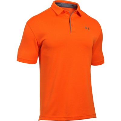 orange under armour polo