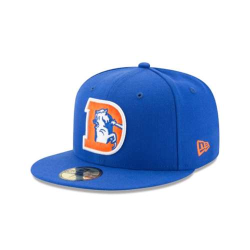 New Era Men's Denver Broncos Logo Blue 59Fifty Fitted Hat