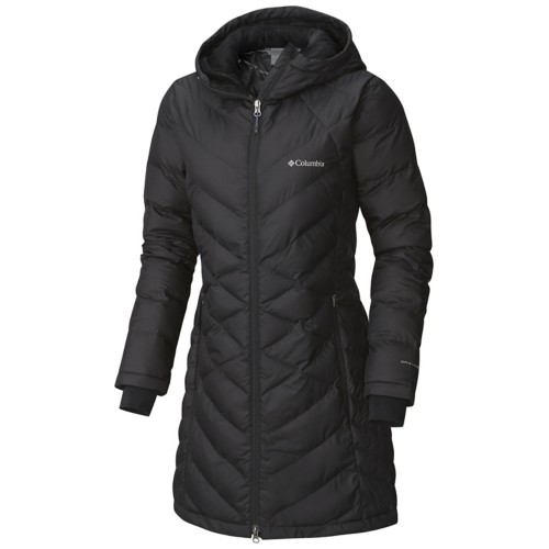 Columbia Women s Heavenly Long Hooded Jacket 1X Black