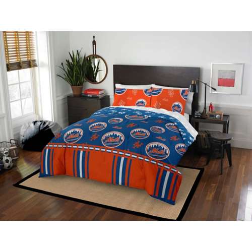 TheNorthwest New York Mets Rotary Queen Comforter Set
