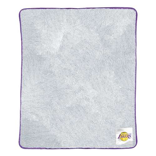 TheNorthwest Los Angeles Lakers Patch Two Tone Sherpa Throw Blanket