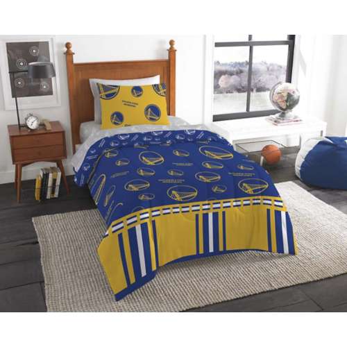 TheNorthwest Golden State Warriors Rotary Twin Bed In a Bag Set
