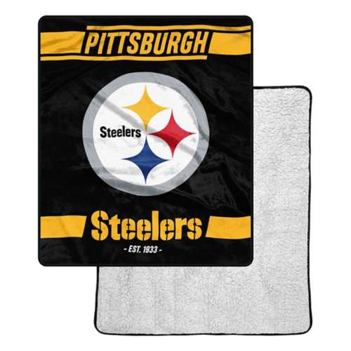 TheNorthwest Pittsburgh Steelers 50x60 Reverse Sherpa 22 Blanket