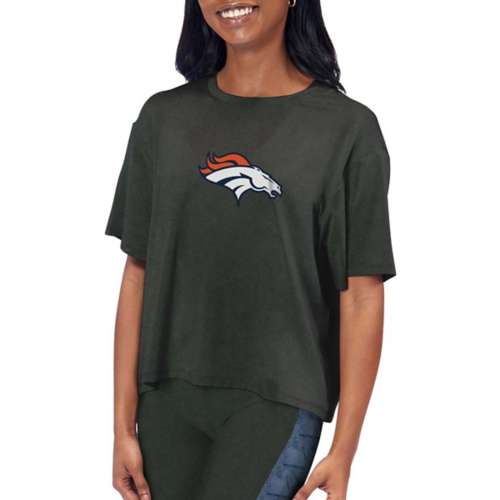 New Era Women's Denver Broncos Color Block Grey T-Shirt