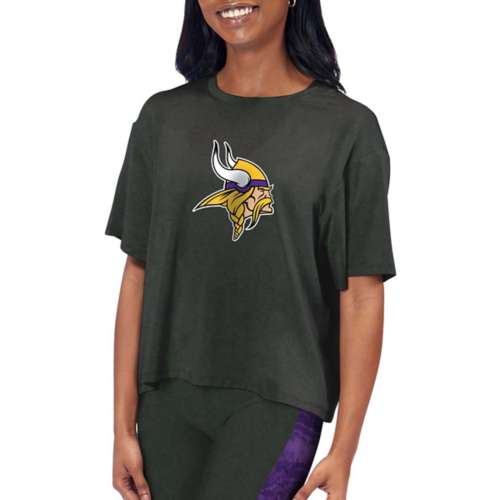 CERTO NFL Minnesota Vikings Women's Cropped Full Zip Hoodie, All-Day, Medium