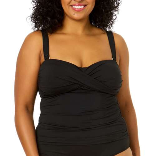 Women's High Neck Tankini Top in Sandy Waves - Anne Cole