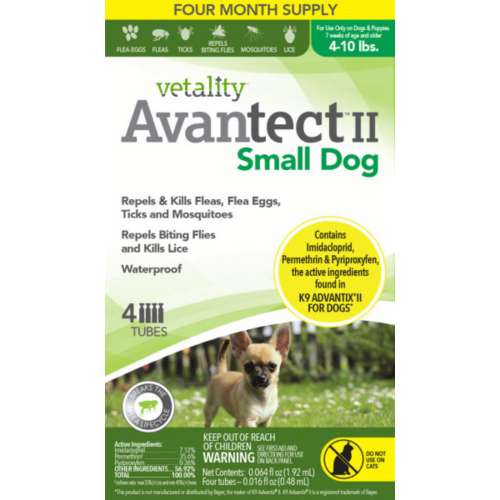 Vetality Avantect II Small Dog Topical Flea and Tick Protection