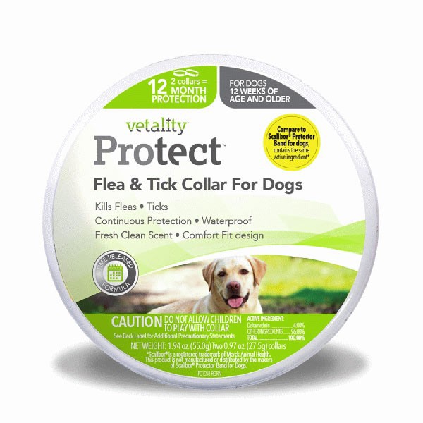 Vetality Protect Flea and Tick Collar for Dogs