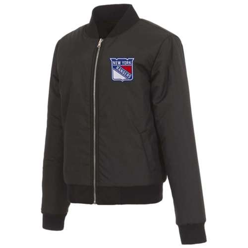 JH Design Women's New York Rangers Reversible Fleece Jacket