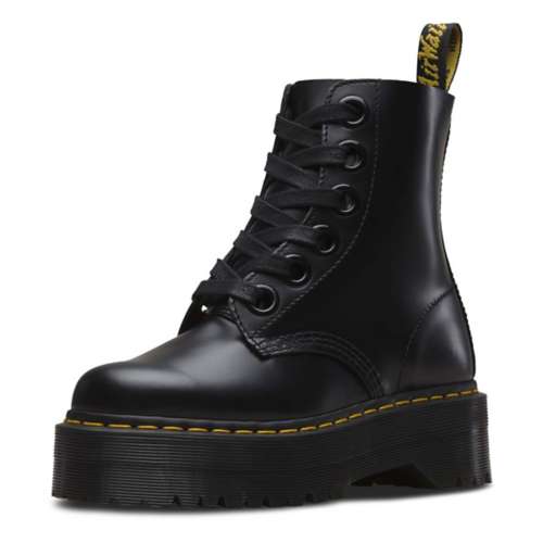 Women's Dr Martens Molly Leather Platform Boots