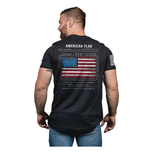 Men's Nine Line American Flag Schematic Work T-Shirt | SCHEELS.com