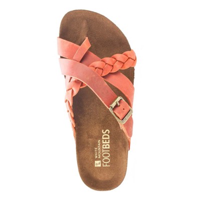 white mountain bow footbed sandals