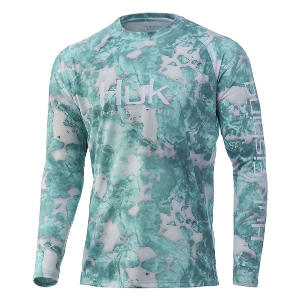 Men's Huk Vented Mossy Oak Fracture Pursuit Shirt product image