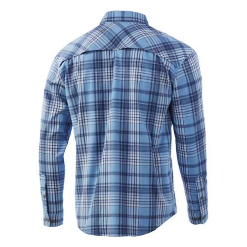 New York Yankees Large Check Flannel Button-Up Long Sleeve Shirt