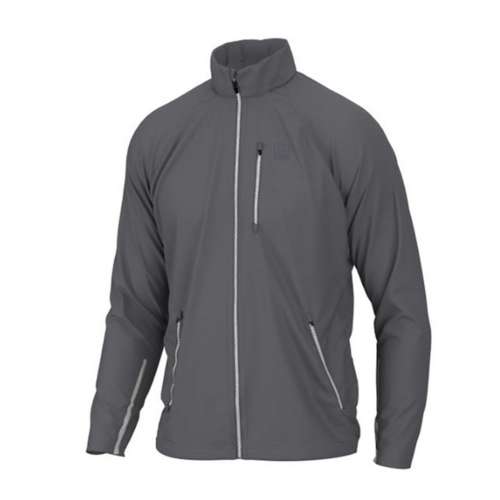 Huk Packable Rain Jacket - Charcoal Grey - 2XL