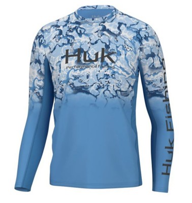 Men's Huk Men'e Icon XInside Reef Fade Long Sleeve T-Shirt