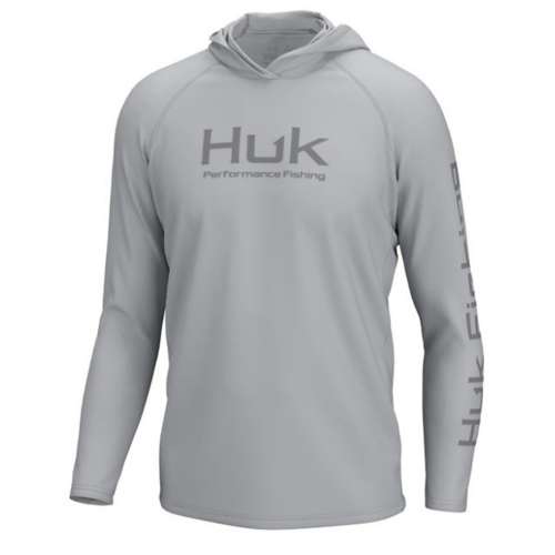 Men's Huk Vented Pursuit Long Sleeve Hooded T - Zeroweight