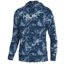Men's Huk Pursuit Fin Flats Long Sleeve Hooded T-Shirt