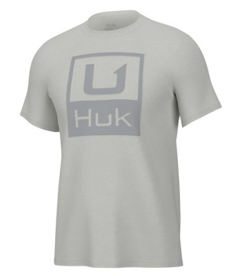 Men's Huk Stacked Logo T-Shirt | SCHEELS.com