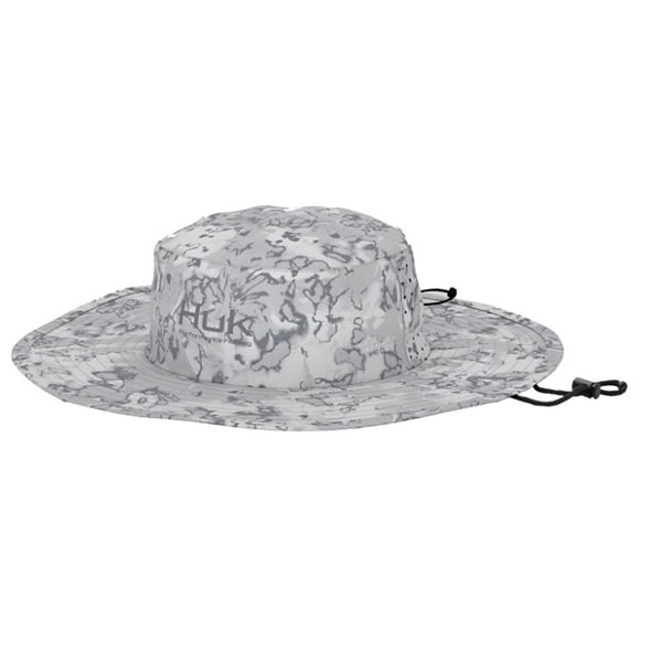 HUK Men's  Boonie Fin Flats Adjustable Hat Harbor Mist