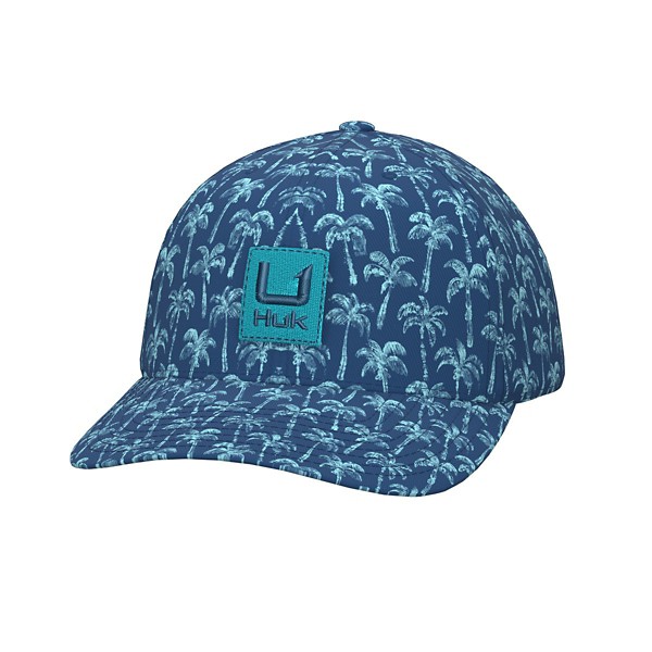 Women's Huk Palm Wash Dad Adjustable Hat One Size Palm Wash Set Sail - Huk