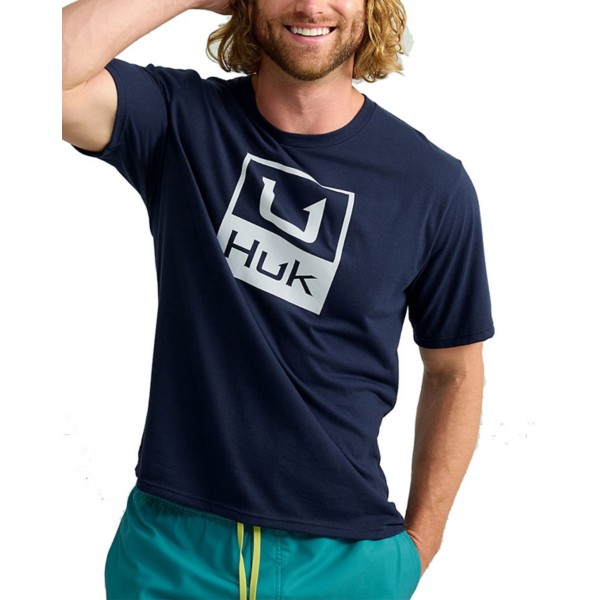 Men's Huk Stacked Logo T-Shirt - Huk