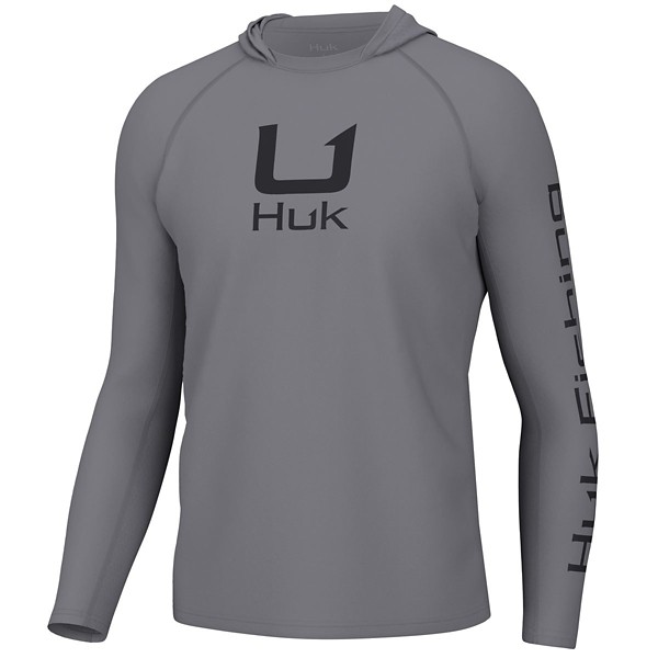 Men's Huk Icon Performance Knit Long Sleeve Hooded T-Shirt - Huk