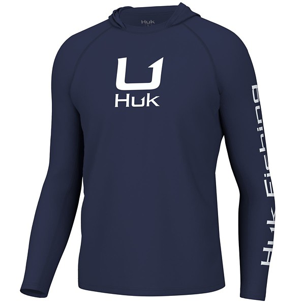 Men's Huk Icon Performance Knit Long Sleeve Hooded T-Shirt - Huk