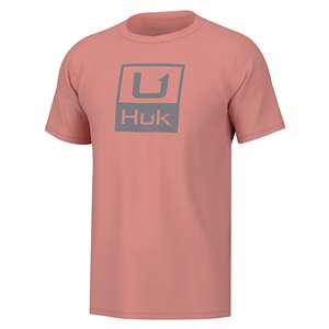 Hook & Tackle Technical Fishing Gear Mens Medium Short Sleeve Pink Shirt