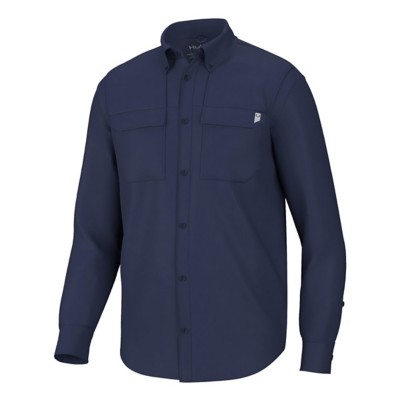 HUK Creekbed Camicia Da Pesca Uomo, Maniche Corte, Leggera, Asciugatura Rapida, Protezione UPF 30+, Colore Creekbed, Taglie Regolari