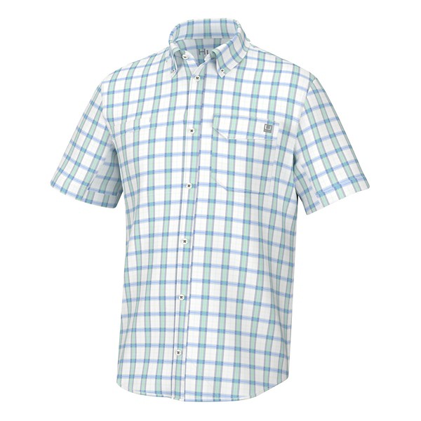 HUK Men's  Latitude Tide Point Button Up Shirt