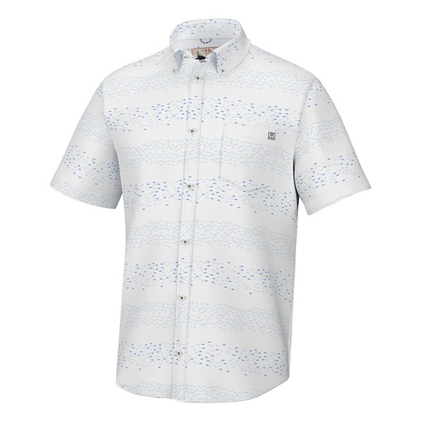 HUK Men's  Up Stream Kona Button Up Shirt