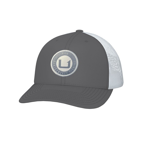 Men's Huk Circle Change Trucker Adjustable Hat One Size Sargasso Sea - Huk
