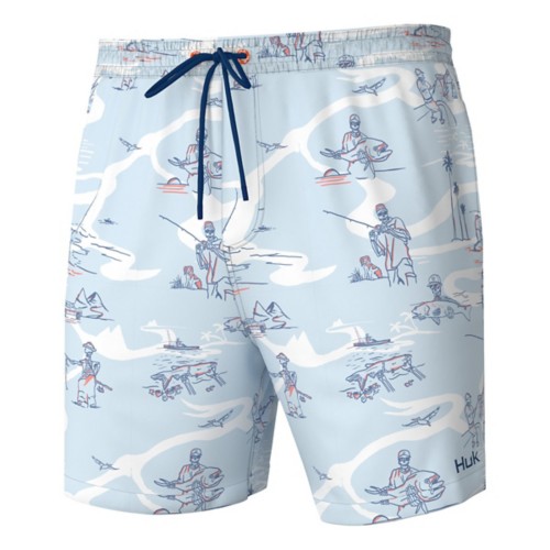 Huk men's swim trunks clearance