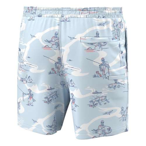 Men's Huk Fish Bones Pursuit Volley Swim Trunks
