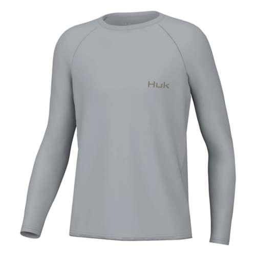 Boys' Huk Pursuit Ambush Long Sleeve T-Shirt Large Harbor Mist