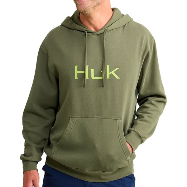 HUK Men's  Huk'd Up Logo Fishing Hoodie