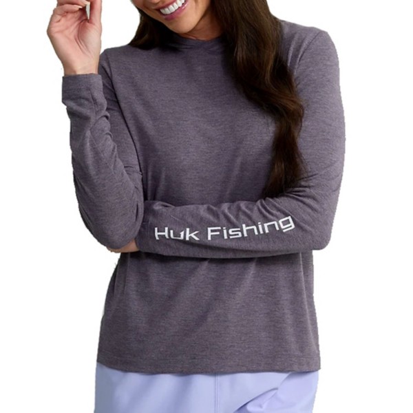 HUK Women's  Waypoint Hoodie Long Sleeve T-Shirt