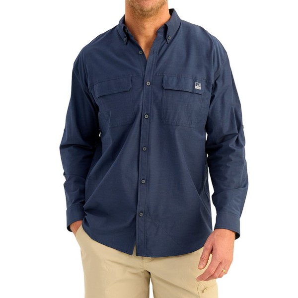Men's Huk A1A Long Sleeve Button Up Shirt - Huk