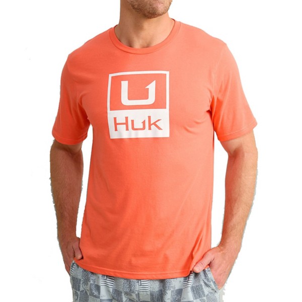 Men's Huk Stacked Logo T-Shirt - Huk