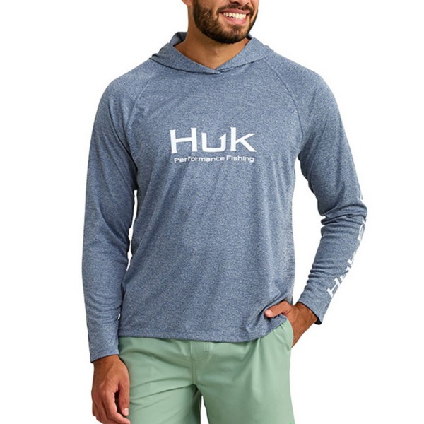 Men's Huk Vented Pursuit Long Sleeve Hooded T-Shirt - Huk