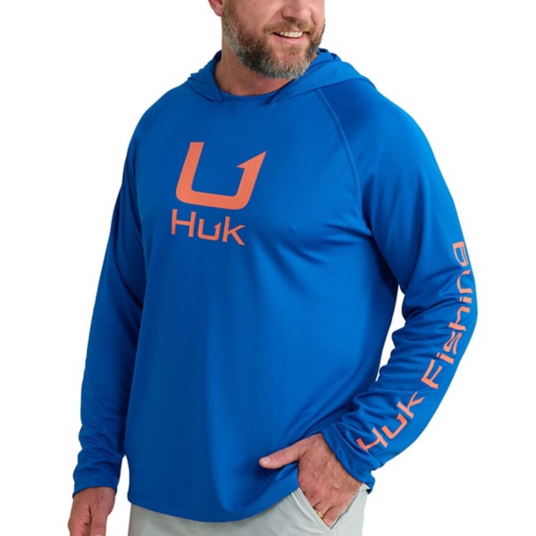 Men's Huk Icon Performance Knit Long Sleeve Hooded T-Shirt - Huk