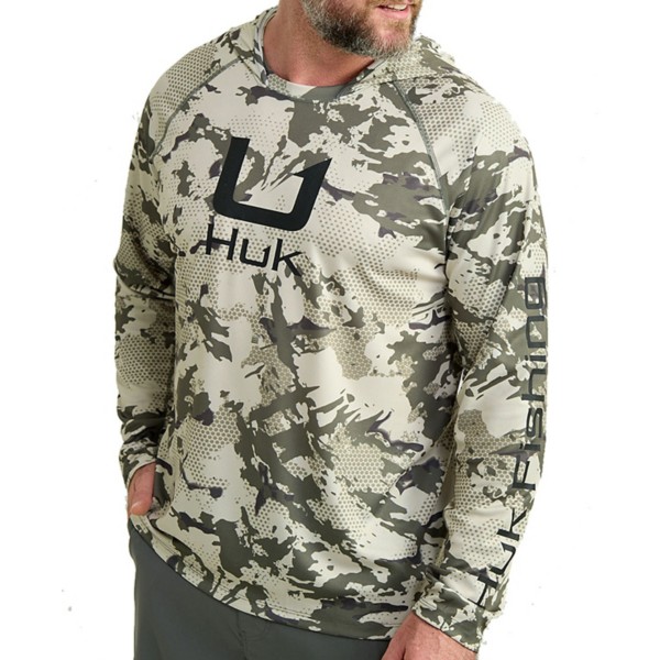 Men's Huk Icon Apex V Long Sleeve Hooded T-Shirt - Huk