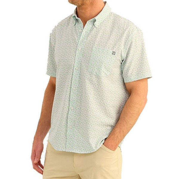HUK Men's  Kona Button Up Shirt