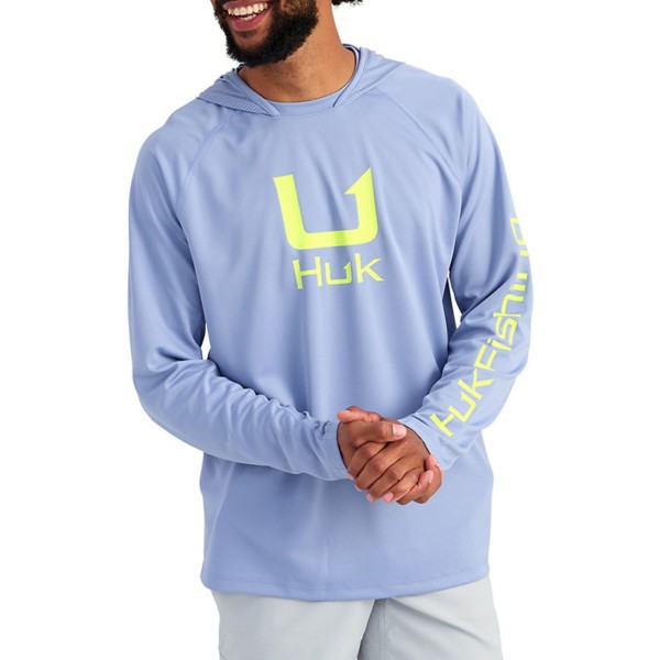 Men's Huk Icon Performance Knit Long Sleeve Hooded T-Shirt - Huk