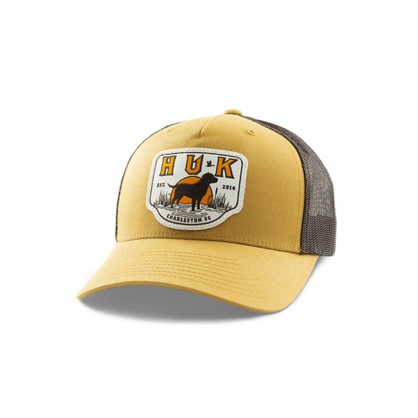 Men's Huk Lab Patch Trucker Adjustable Hat - Huk